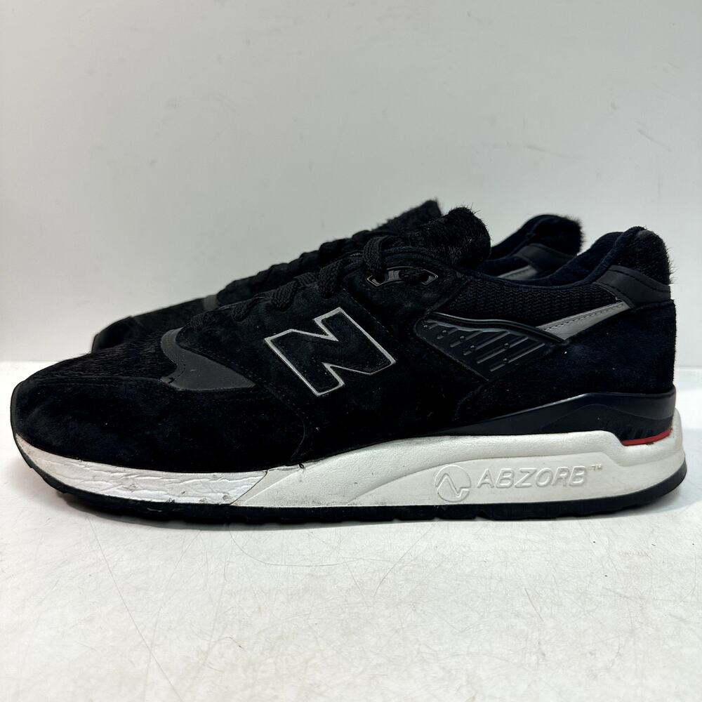 VERY GOOD New Balance 998 Pony Hair Black White M998TCB Made in USA Men's 11